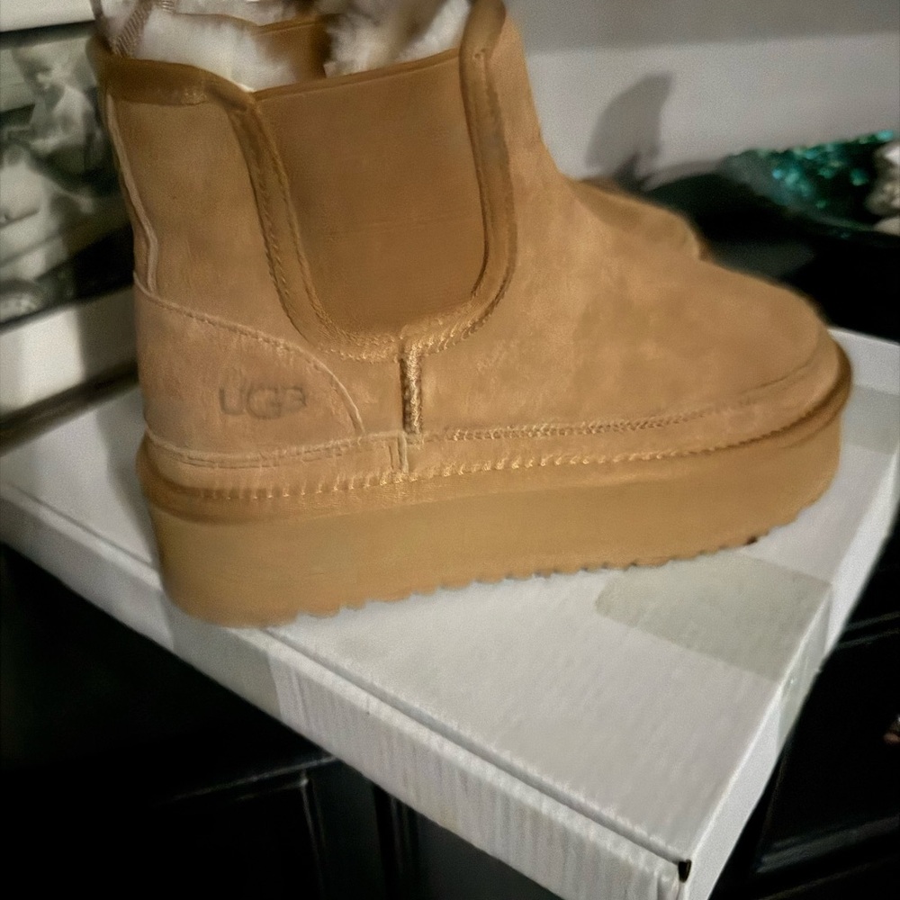 Ugg Dup - look & feels justt like Ugg brand. Wedge slip on .